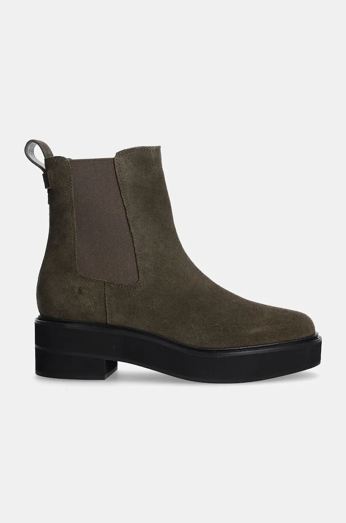 Σουέτ μπότες τσέλσι Lauren Ralph Lauren Adrianna 802951237002.301 πράσινο AW24
