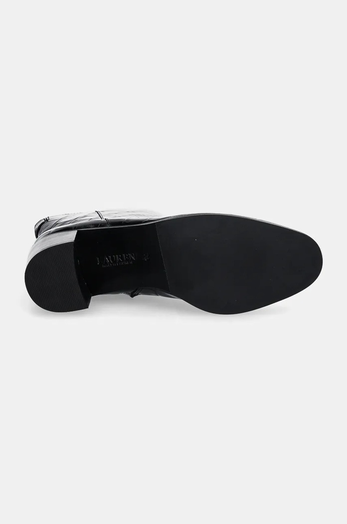 Lauren Ralph Lauren cizme de piele Cassie 802951301001.001 negru