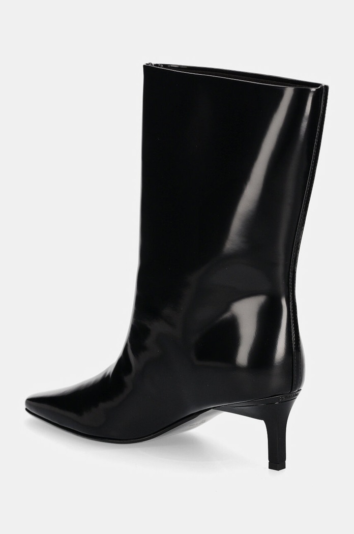 Obuća Kožne gležnjače Calvin Klein HEEL MID BOOT 50 LTH HW0HW02151 crna