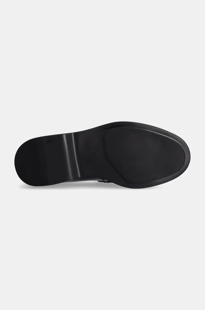 Usnjeni mokasini Calvin Klein LOAFER W/HW LTH HW0HW02182 črna