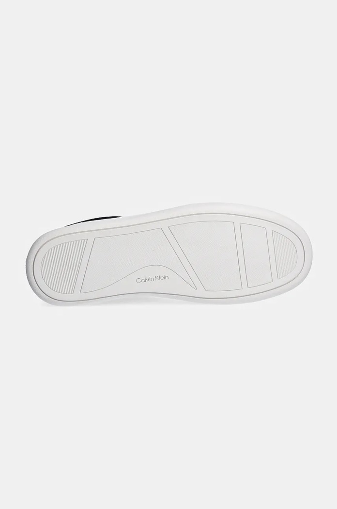 Kožené tenisky Calvin Klein LP CUPSOLE LACE UP LTH MIX HW0HW02208 biela