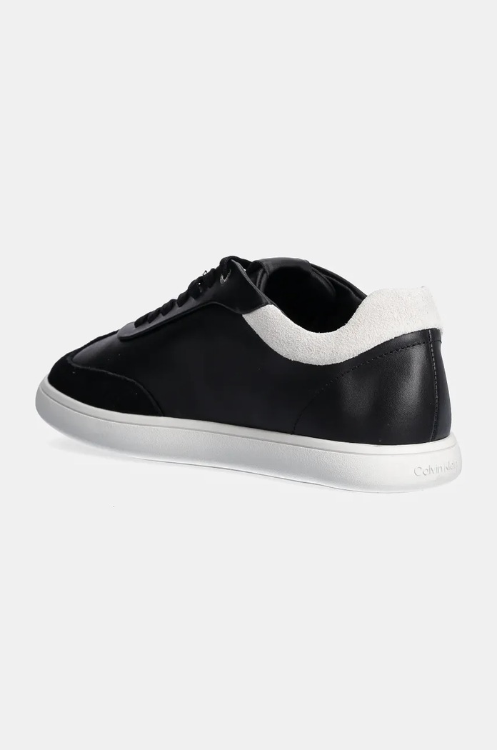 Obuwie Calvin Klein sneakersy skórzane LP CUPSOLE LACE UP LTH MIX HW0HW02208 czarny