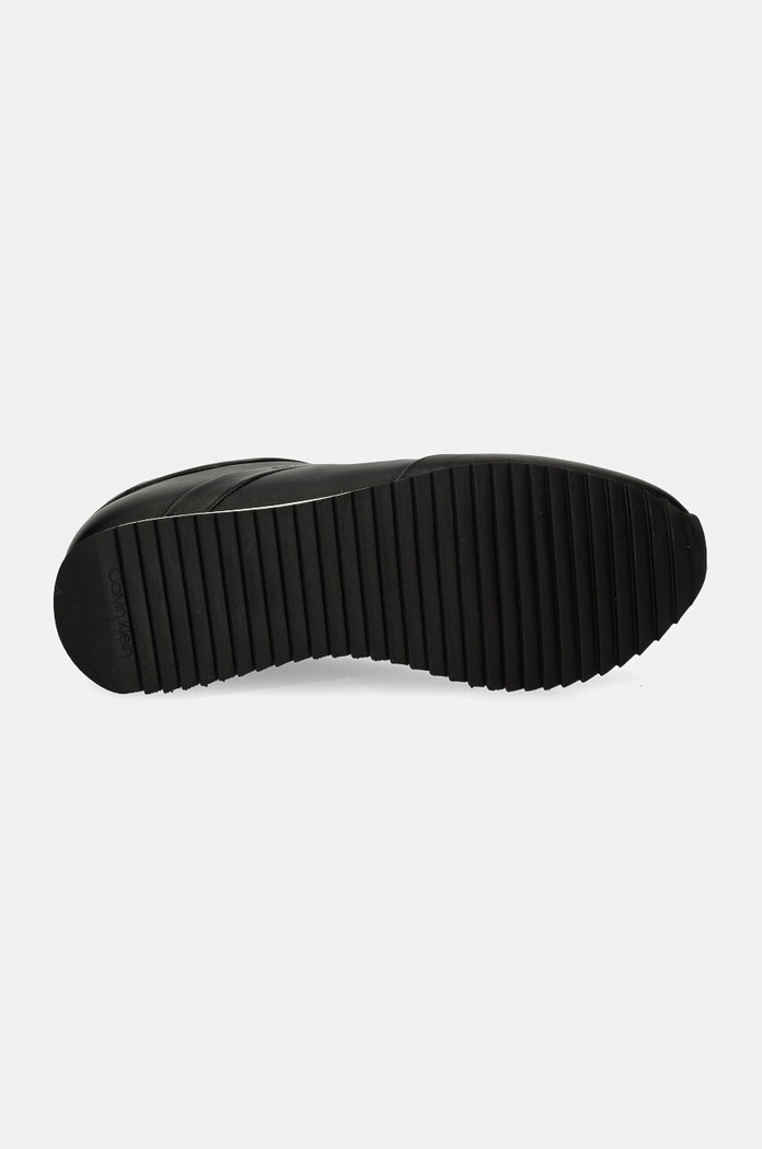 Calvin Klein sneakersy skórzane RUNNER LACE UP LTH HW0HW02216 czarny