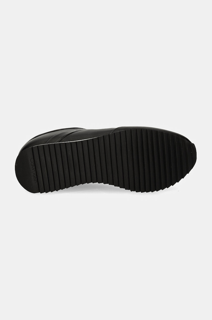 Calvin Klein sneakersy skórzane RUNNER LACE UP LTH HW0HW02216 czarny