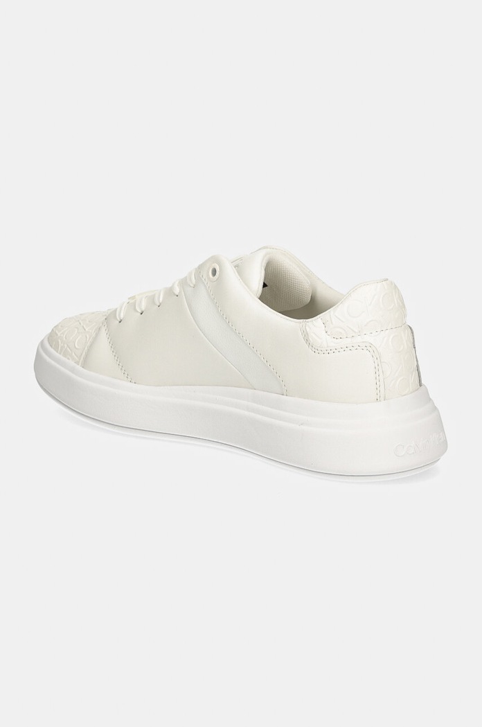 Obuwie Calvin Klein buty CUPSOLE LACE UP MONO MIX HW0HW02218 biały