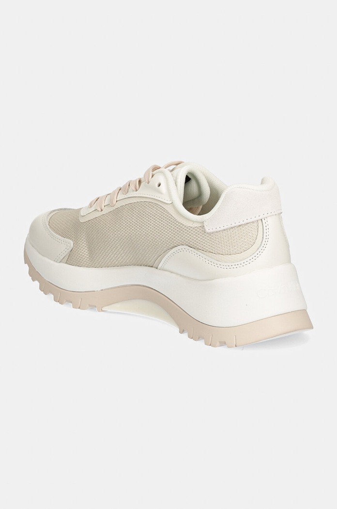 Obuwie Calvin Klein sneakersy RUNNER LACE UP MESH MIX HW0HW02221 beżowy