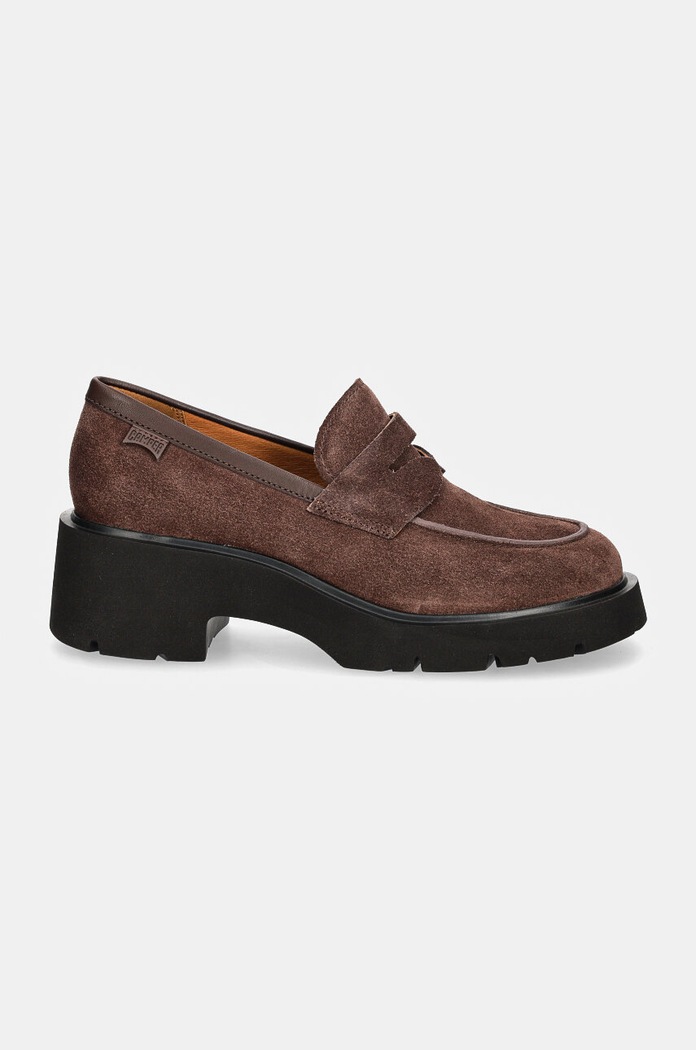 Semišové mokasíny Camper Milah K201425.024 hnědá AW24
