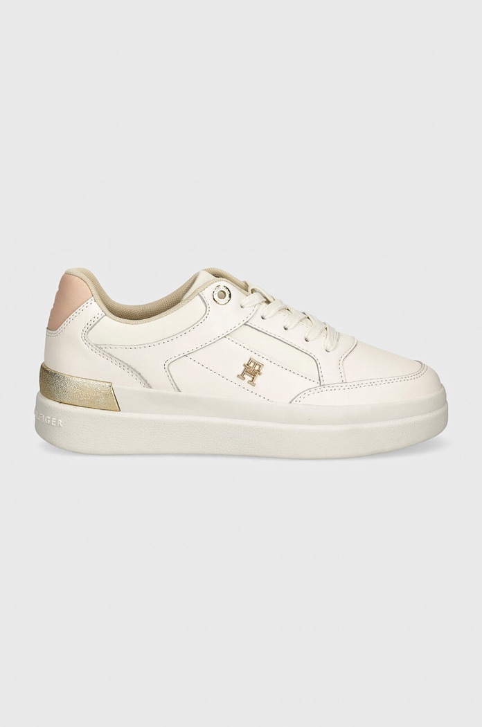Sneakers Tommy Hilfiger LUX HARDWARE COURT FW0FW07997 λευκό AW24
