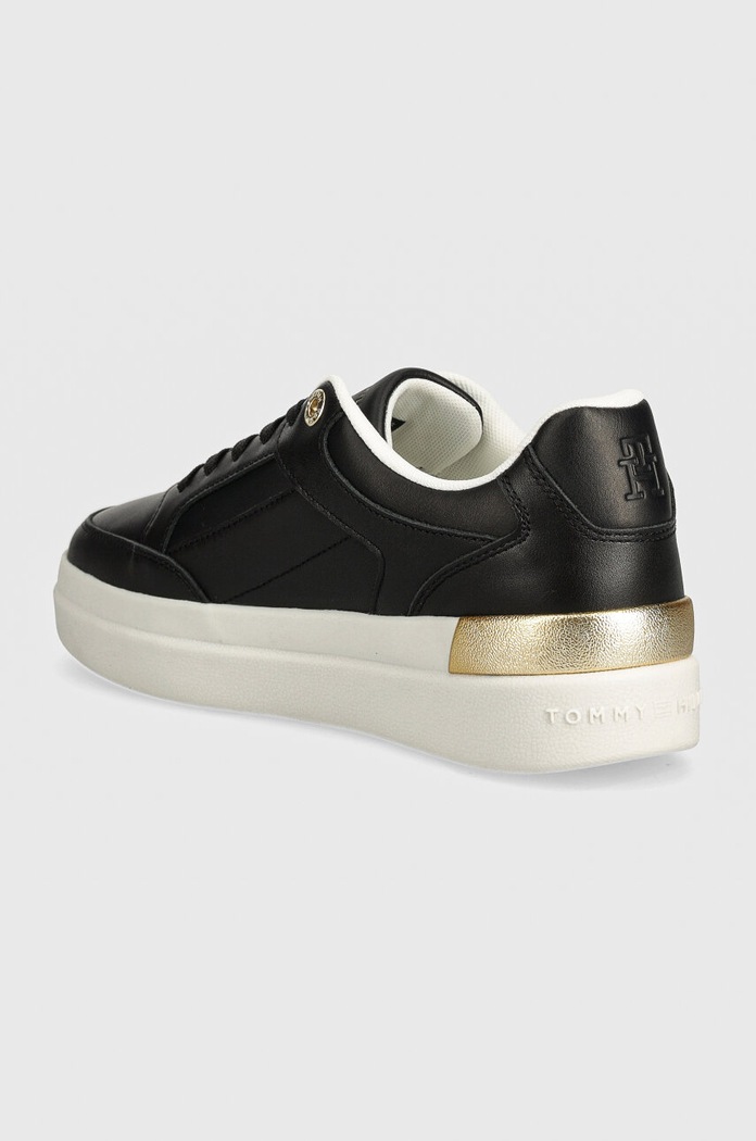 Obuwie Tommy Hilfiger sneakersy LUX HARDWARE COURT FW0FW07997 czarny