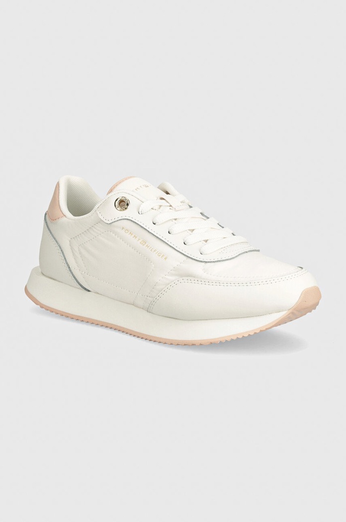 Tommy Hilfiger sneakersy ESSENTIAL RUNNER tekstylny biały FW0FW08004