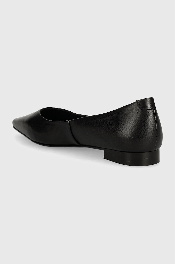 Cipők Tommy Hilfiger Bőr balerina cipő TH POINTY BALLERINA FW0FW08291 fekete