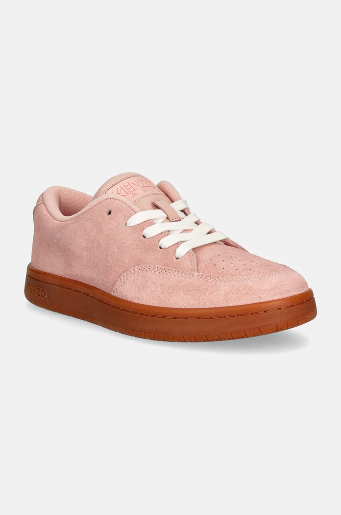 Semišové tenisky Kenzo Dome Low Top Sneakers plochá růžová FD62SN061L56.34