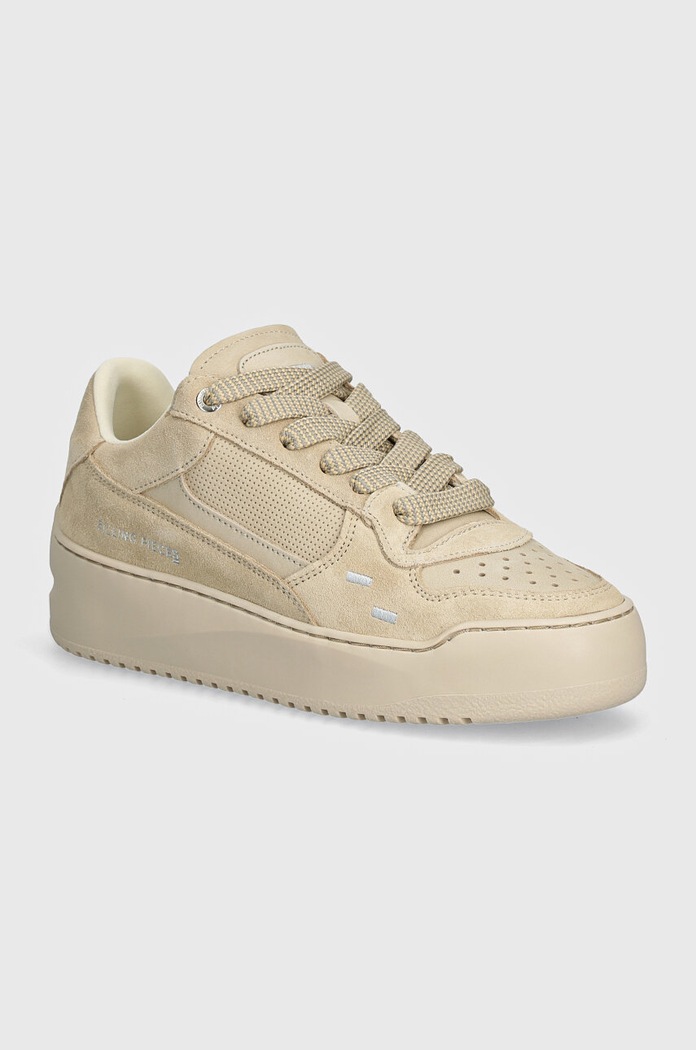 Sneakers Filling Pieces Avenue δέρμα σαμουά μπεζ 52122791919