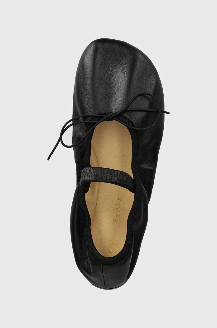 Kožené baleríny Proenza Schouler Glove Mary Jane černá PS41260A.999
