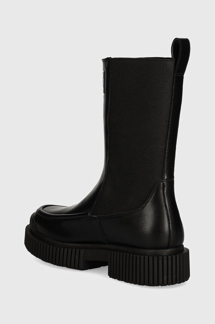 Scarpe Armani Exchange stivaletti chelsea in pelle XDN033.XV875.00002 nero