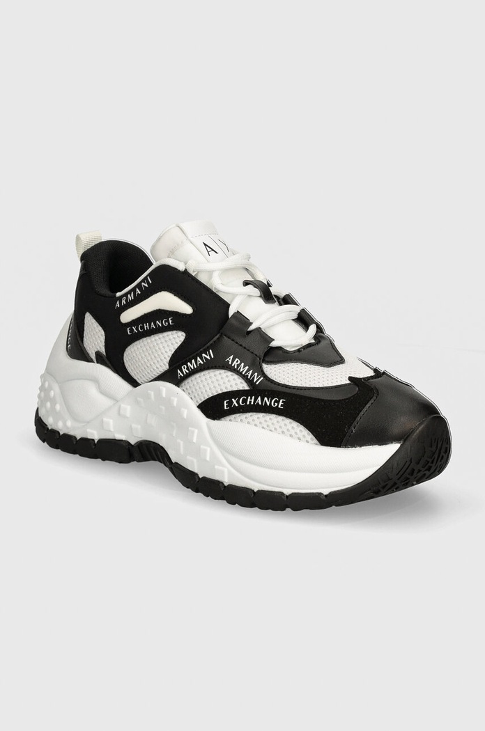 Tenisky Armani Exchange imitace kůže černá XDX120.XV708.K488