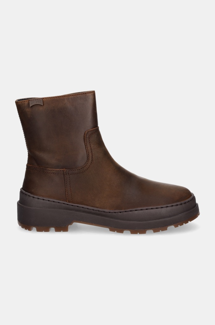 Camper botki skórzane Brutus Trek K400782.005 brązowy AW24