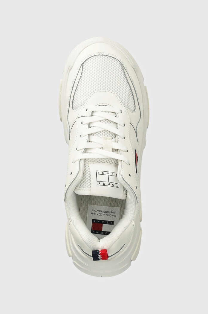 Sneakers boty Tommy Jeans TJW LIGHTWEIGHT HYBRID RUNNER bílá EN0EN02580