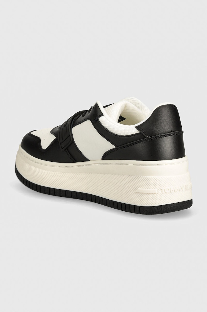 Obuwie Tommy Jeans sneakersy TJW RETRO BASKET FLATFORM VELCRO EN0EN02573 czarny
