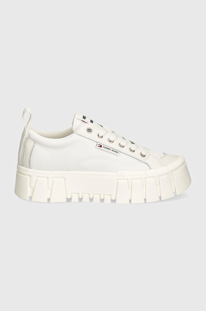 Ниски кецове Tommy Jeans TJW VULC FLATFORM LC MIX MEDIA EN0EN02569 бял AW24