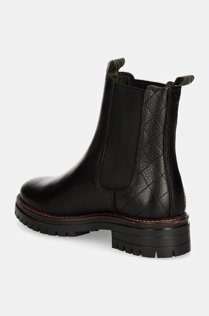 Обувки Кожени боти челси Barbour Evie LFO0575BK52 черен
