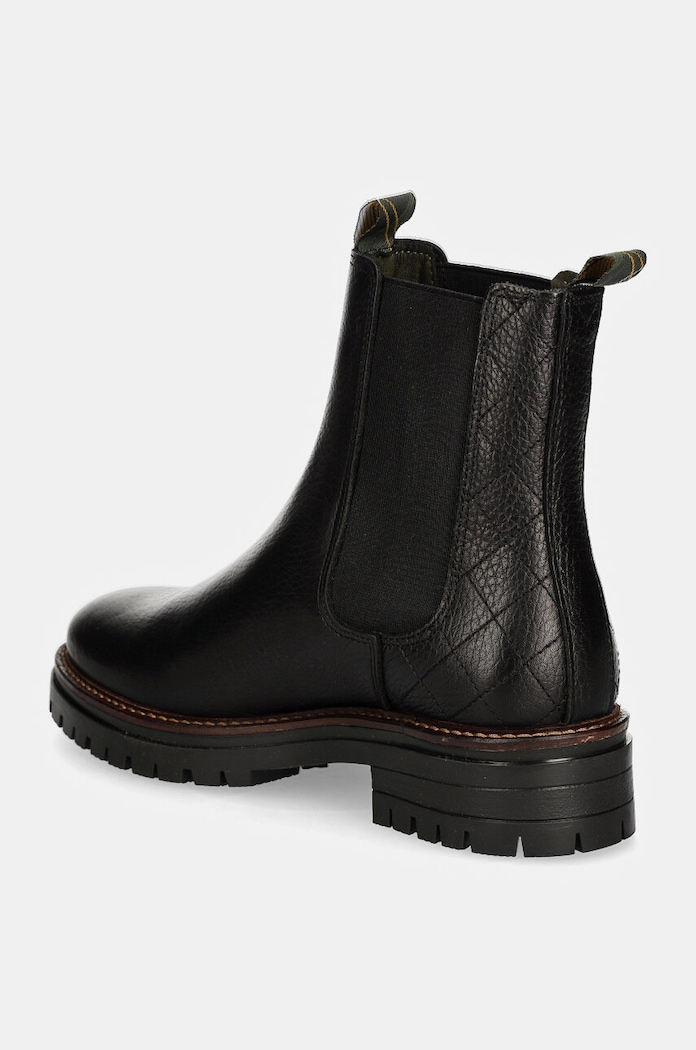 Обувки Кожени боти челси Barbour Evie LFO0575BK52 черен