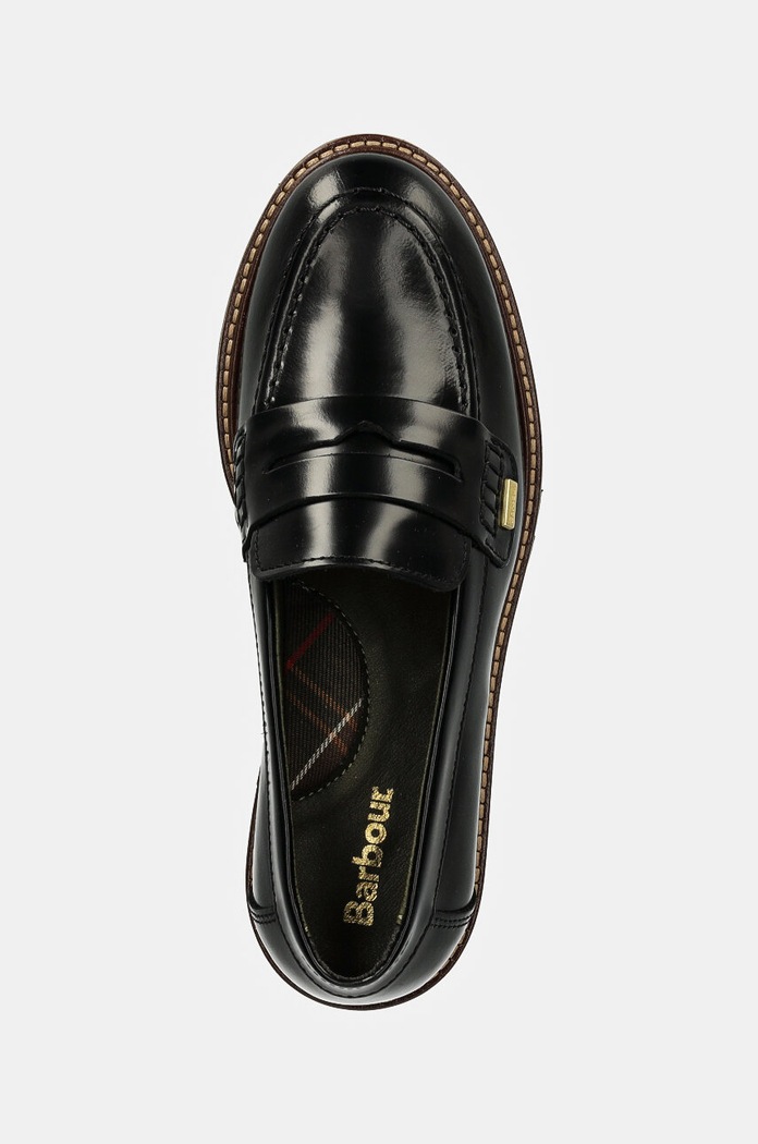 Kožené mokasíny Barbour Ludlow černá LFO0723BK11
