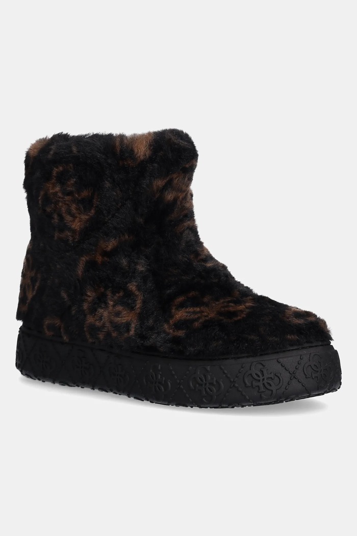 Sněhule Guess UNITED zateplené černá FLFUTD.FUR10.BLKBE
