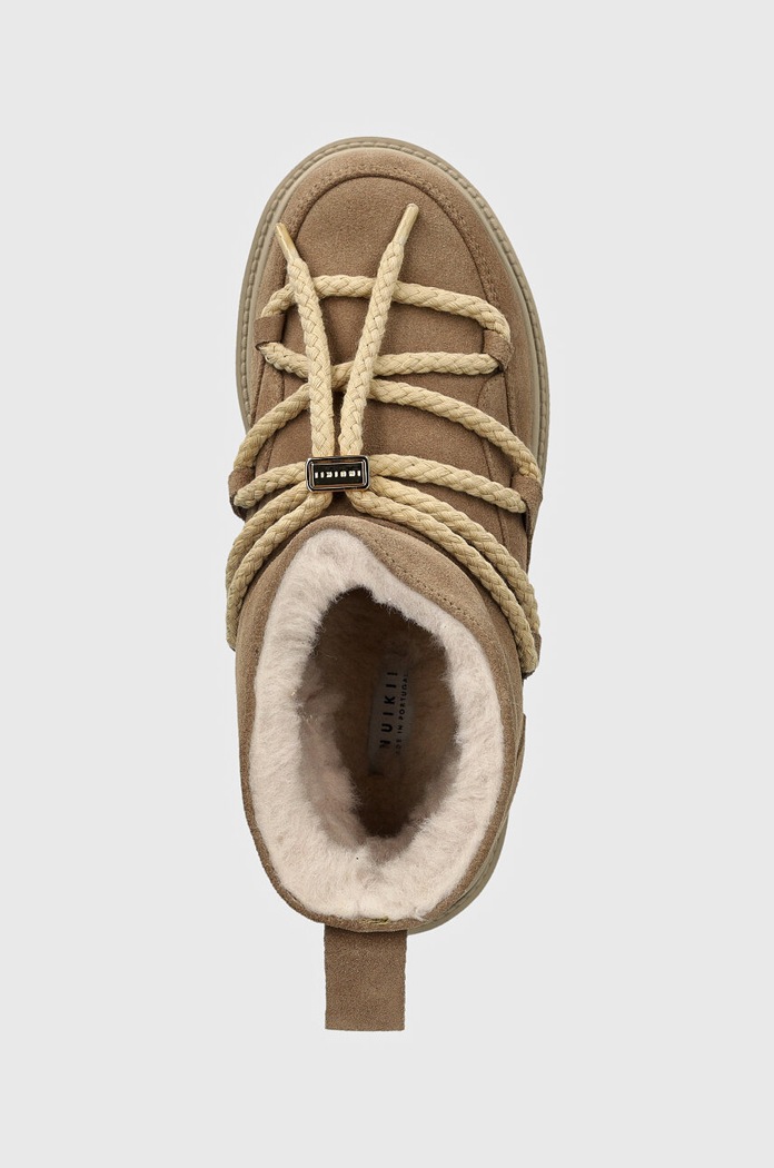 Semišové sněhule Inuikii Classic Low Platform béžová 1001.006.0012.250.Beige