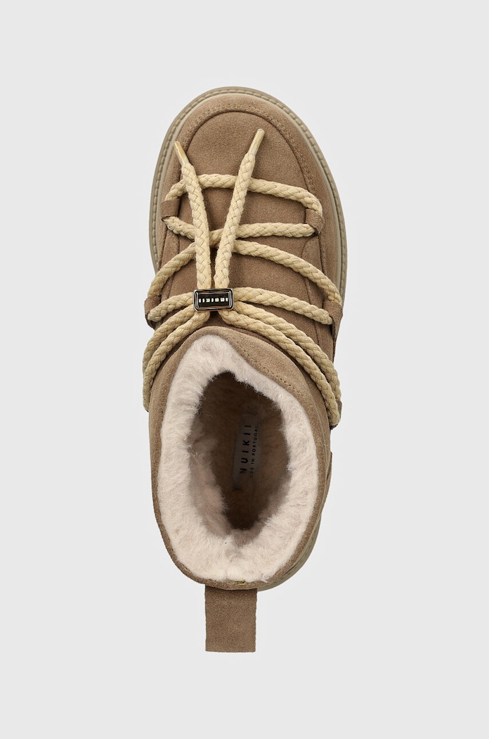 Semišové sněhule Inuikii Classic Low Platform béžová 1001.006.0012.250.Beige