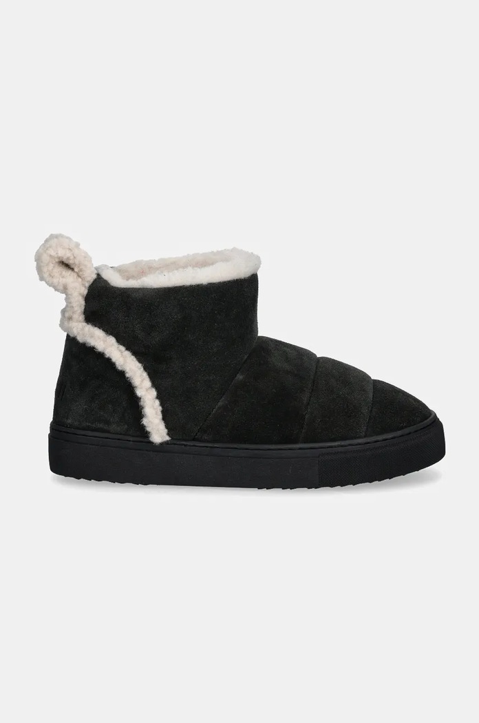 Велурени апрески Inuikii Shearling Slipin 75202.010.Black черен AW24