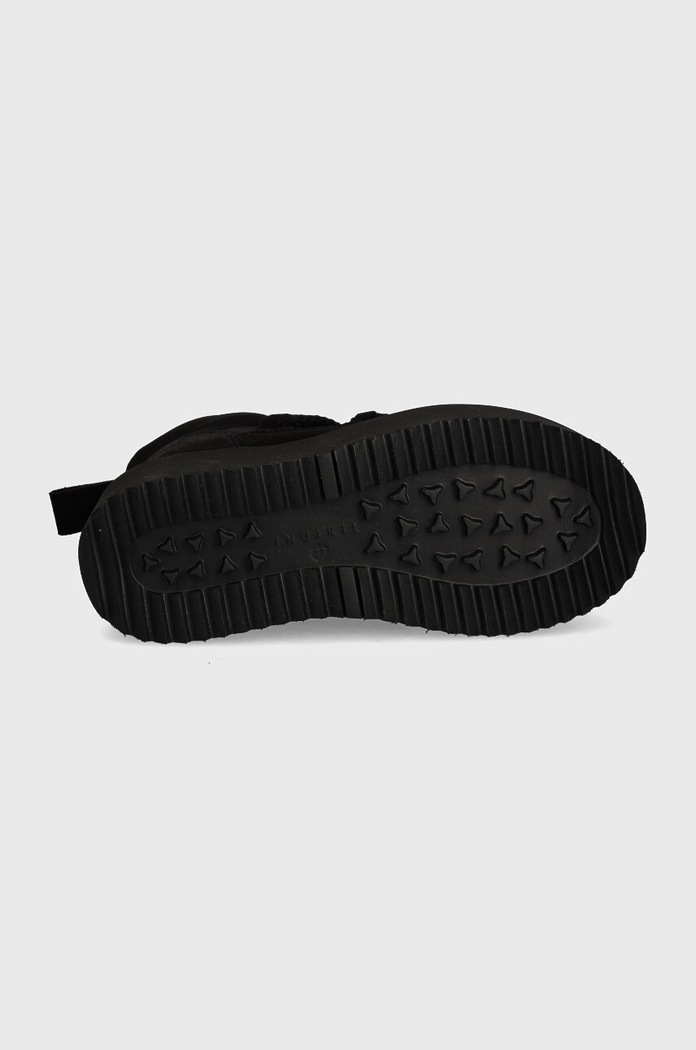 Semišové sněhule Inuikii Classic Low Platform 1001.006.0012.000.Black černá
