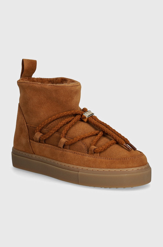 Inuikii śniegowce zamszowe Classic Low brak zapięcia brązowy 75202.004.Brown