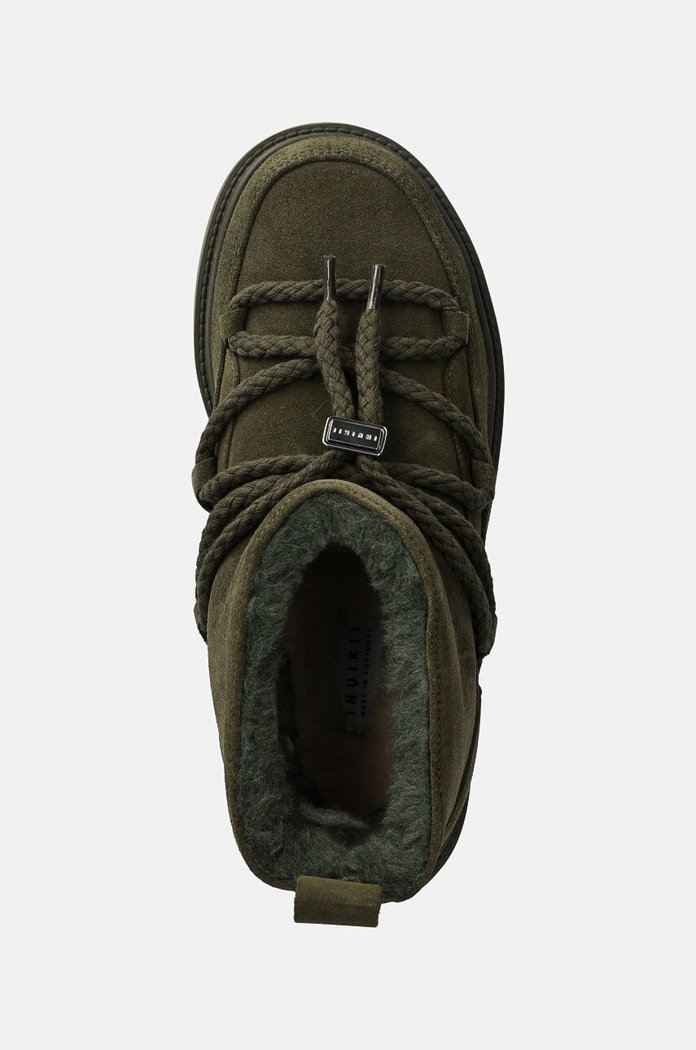 Čizme za snijeg od brušene kože Inuikii Classic Low Platform Inuikii 75204.004.Green zelena