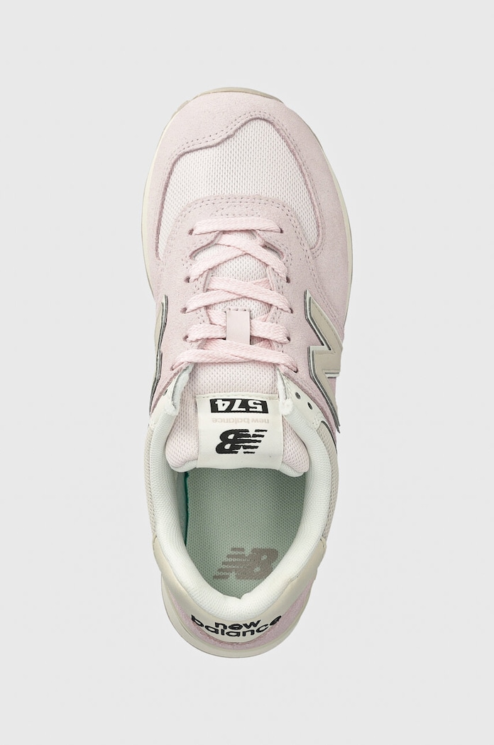 Semišové tenisky New Balance 574 růžová WL574DL2