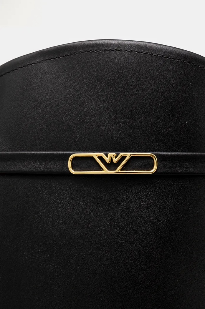 Kožne čizme Emporio Armani EW000422.AF11991.UC001 crna