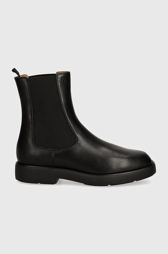 Kožené členkové topánky Emporio Armani EW000425.AF11991.UC001 čierna AW24