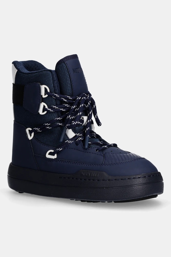 Sněhule Moon Boot MB PARK SNEAKER BOOT textilní námořnická modř 80D2470060.F003