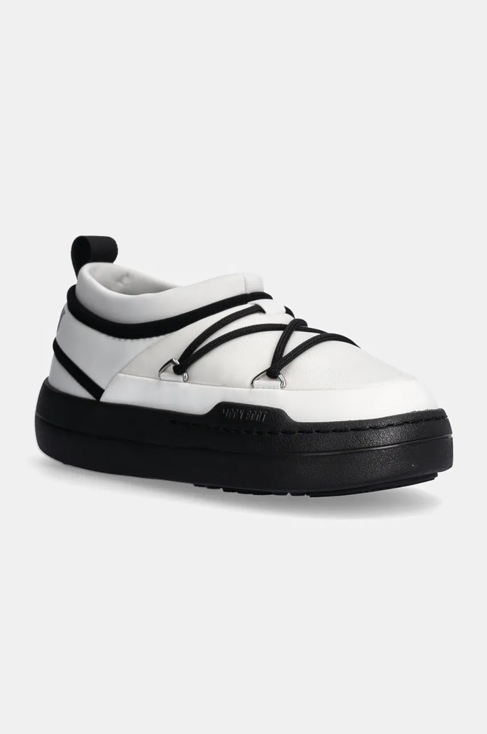 Μπότες χιονιού Moon Boot MB PARK ICON απομίμηση λείου δέρματος λευκό 80D2470070.NA02