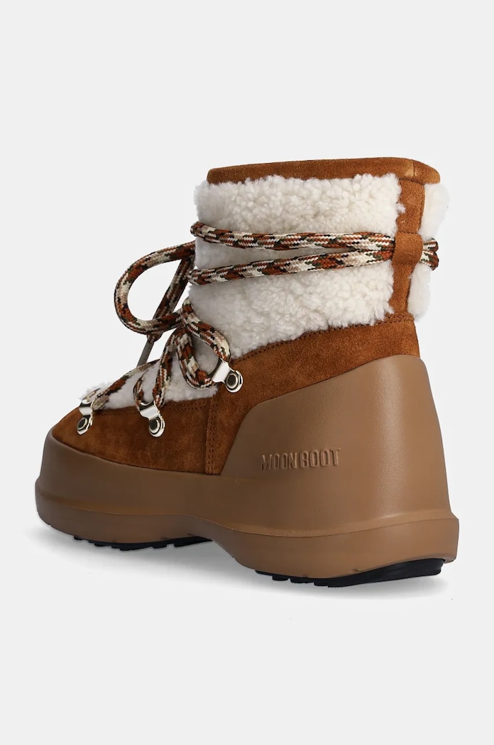 Παπούτσια Μπότες χιονιού σουέτ Moon Boot MB LUNA BOOT SHEARLING 80D2480020.MA03 καφέ