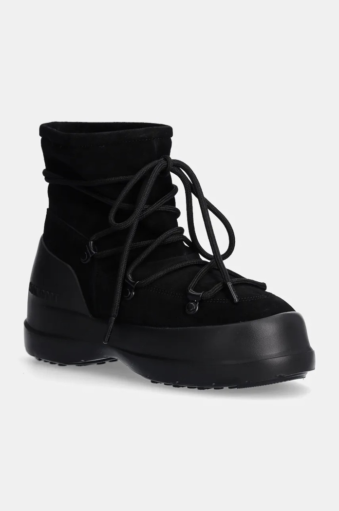 Semišové snehule Moon Boot MB LUNA BOOT SUEDE zateplené čierna 80D2480030.N001