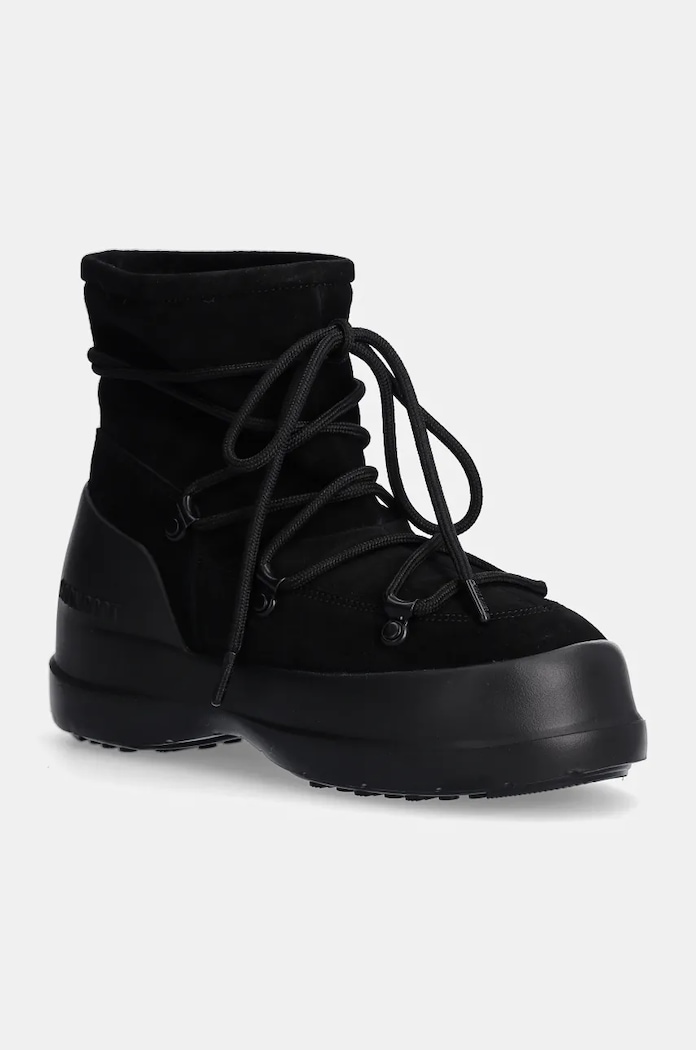 Semišové snehule Moon Boot MB LUNA BOOT SUEDE zateplené čierna 80D2480030.N001