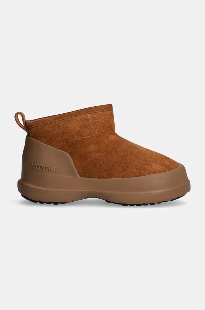 Čizme za snijeg od brušene kože Moon Boot MB LUNA LOW BOOT SUEDE 80D2480040.M008 smeđa AW24