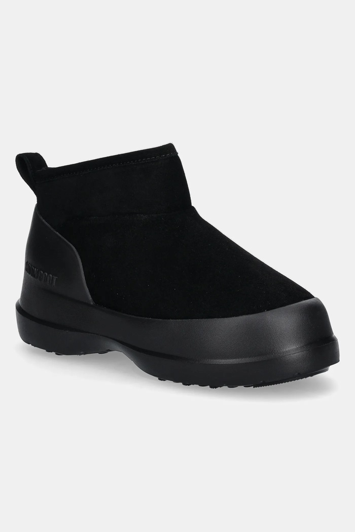 Moon Boot suede snow boots MB LUNA LOW BOOT SUEDE synthetic insulation black 80D2480040.N001