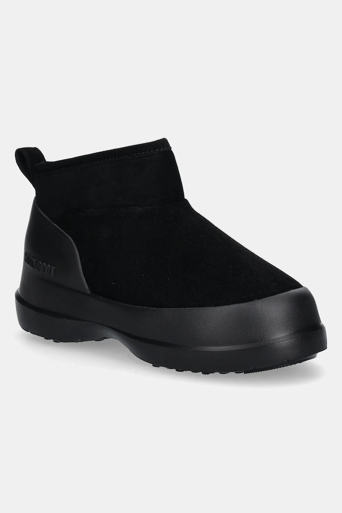 Moon Boot suede snow boots MB LUNA LOW BOOT SUEDE synthetic insulation black 80D2480040.N001