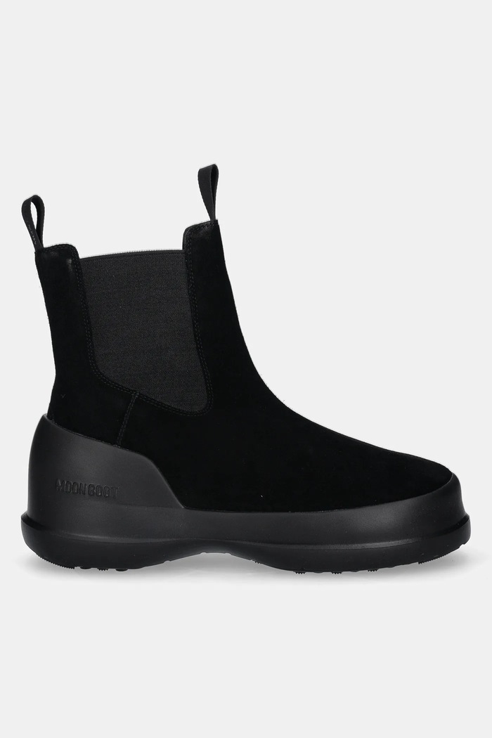 Μπότες χιονιού σουέτ Moon Boot MB LUNA CHELSEA SUEDE 80D2480050.N001 μαύρο AW24