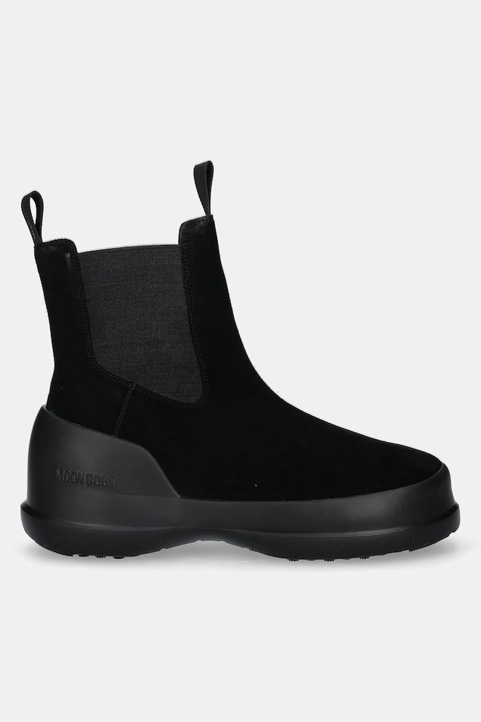 Μπότες χιονιού σουέτ Moon Boot MB LUNA CHELSEA SUEDE 80D2480050.N001 μαύρο AW24