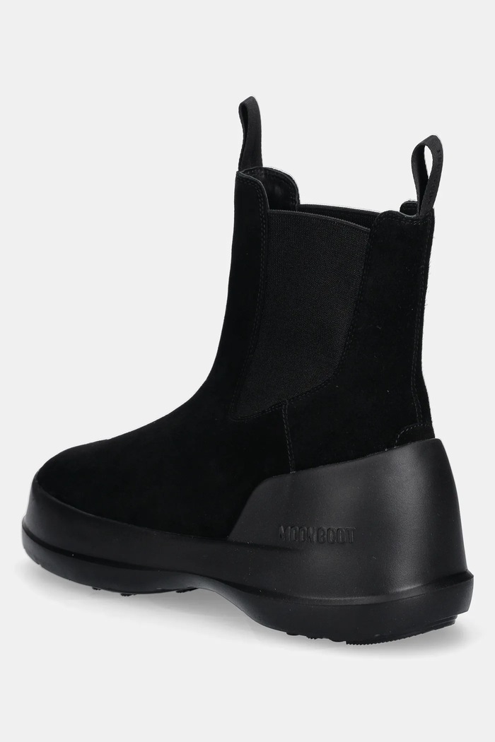 Παπούτσια Μπότες χιονιού σουέτ Moon Boot MB LUNA CHELSEA SUEDE 80D2480050.N001 μαύρο