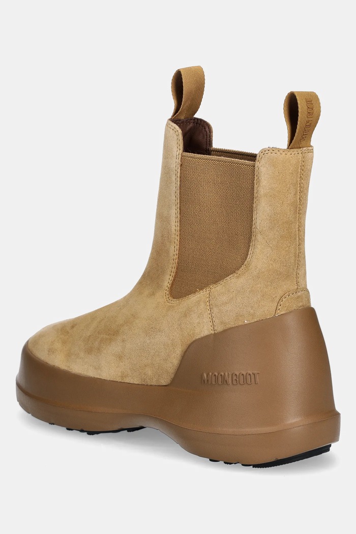 Παπούτσια Σουέτ μπότες τσέλσι Moon Boot MB LUNA CHELSEA SUEDE 80D2480050.L003 καφέ
