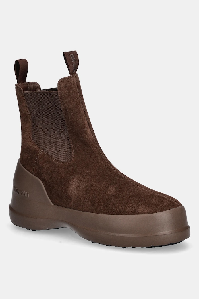 Велурени апрески Moon Boot MB LUNA CHELSEA SUEDE без изолация кафяв 80D2480050.M004